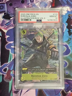 Roronoa Zoro (Illustration Box Vol.3) OP07-113 One Piece Promotion Cards Foil - Image 1