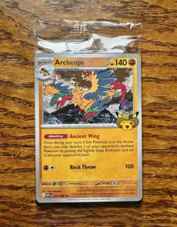 (SEALED) Pokemon Archeops Promo Card - Pokemon Fossil - Field Museum Chicago - Image 1