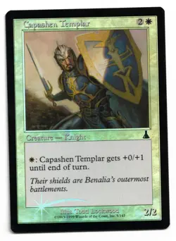 Magic the Gathering MTG Card: Capashen Templar FOIL 5/143 Urza's Destiny! EX - Image 1
