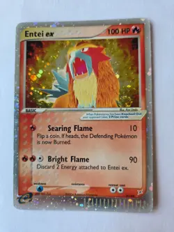 Entei EX Swirl - EX Team Magma vs Aqua - 91/95 Pokemon Card Holo - Image 1