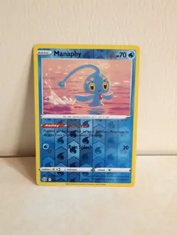 Manaphy 041/172 Brilliant Stars (Reverse Holo Rare) Pokemon Card. - Image 1