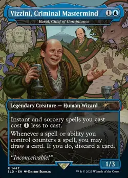 1 x Vizzini, Criminal Mastermind - Baral, Chief of Compliance - Foil - Secret La - Image 1