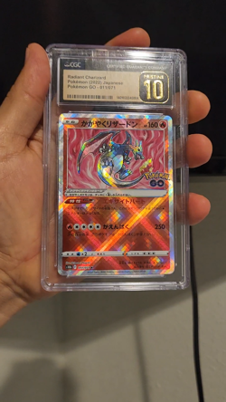 2022 Pokemon Radiant Charizard Pokemon GO 011/071 s10b Japanese CGC Pristine 10 - Image 2