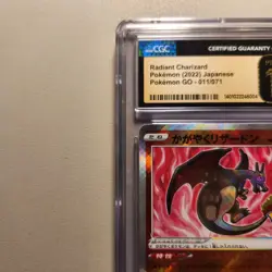 2022 Pokemon Radiant Charizard Pokemon GO 011/071 s10b Japanese CGC Pristine 10 - Image 5