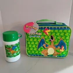 Vintage 1999 Charizard Pokemon Thermos Lunchbox with Thermos RARE / NEW - Image 1