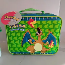 Vintage 1999 Charizard Pokemon Thermos Lunchbox with Thermos RARE / NEW - Image 2