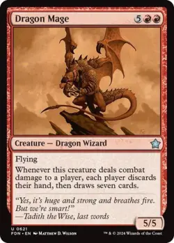 Dragon Mage - Near Mint MTG Foundations - Image 1