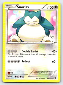 Snorlax 109/149 Uncommon Boundaries Crossed Pokemon Lightly Played - Image 1