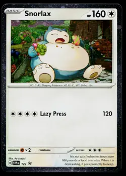 Snorlax 122 Promo Scarlet & Violet Pokemon Near Mint - Image 1