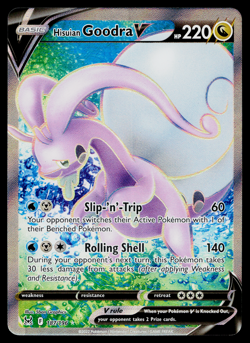 HISUIAN GOODRA V 187/196 LOST ORIGIN POKEMON TCG - Image 1