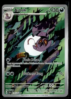 2024 Scarlet & Violet Series Pokemon Arbok Illustration Rare #176/162 - Image 1