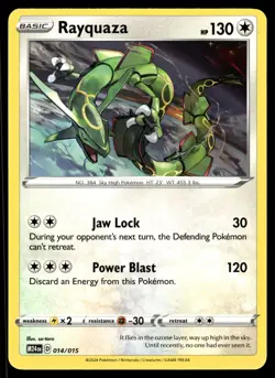 RAYQUAZA - 014/015 Promo McDonald's Promos 2024 Pokemon NM - Image 1
