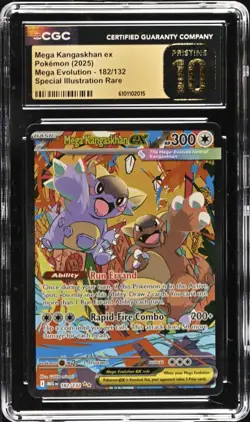 Pokemon Mega Kangaskhan 182/132 Ultra Rare Mega Evolution - CGC 10 PRISTINE - Image 1