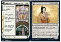 mtg magic michiko's reign of truth portrait FOIL ENGLISH kamigawa regne 2 availa - Image 1