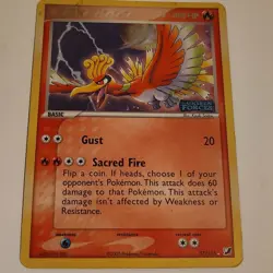 Pokemon TCG Ho-Oh 27/115 EX Unseen Forces Cosmos Holo Rare Basic 80 HP EN - Image 3