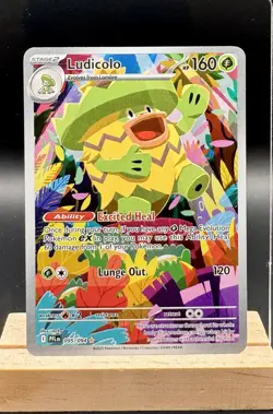 Ludicolo 095/094 Illustration Rare Phantasmal Flames Pokemon TCG NM - Image 1