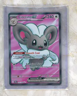 2026 Pokemon CRI EN-Chaos Rising #105/086 Cinccino ex UR Ultra Rare - Image 1
