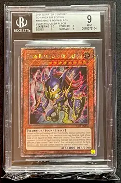 Yu-Gi-Oh! - Toon Black Luster Soldier - (RA03-EN272) Platinum Secret Rare, BGS 9 - Image 1