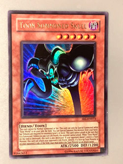 yugioh Toon Summoned Skull SRL-073 Unlimited Edition Ultra Rare near mint - Image 1