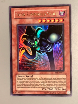 yugioh Toon Summoned Skull SRL-073 Unlimited Edition Ultra Rare near mint - Image 3