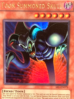 yugioh Toon Summoned Skull SRL-073 Unlimited Edition Ultra Rare near mint - Image 4