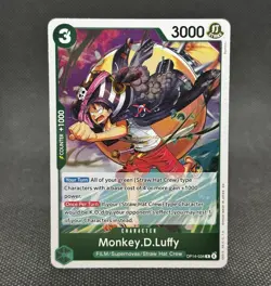 Monkey.D.Luffy OP14-034 Rare The Azure Sea's Seven One Piece Near Mint - Image 1