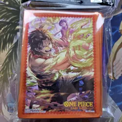 Portgas.D.Ace 70ct Sleeves ONE PIECE TCG Official Assortment 10 Sealed Orange - Image 2