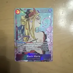 Black Maria OP08-074 One Piece Illustration Box Volume 2 Promo Card SEALED - Image 1