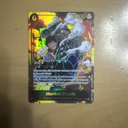 One Piece Monkey D Luffy OP10-118 Secret Rare (parallel) NM+ (English) - Image 1