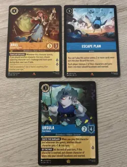 Disney Lorcana Wilds Unknown Ursula Deal Maker 16/204 Legendary + Ariel & Eacape - Image 1
