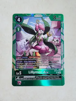 Lillymon Ace BT14-049 Blast Ace (Super Rare) Digimon Card - Image 1