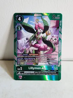 Lillymon Ace BT14-049 Blast Ace (Super Rare) Digimon Card - Image 2
