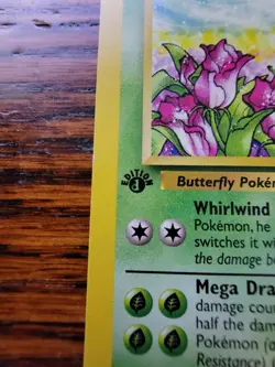 LP! Pokemon Card - 1st Edition "d" Butterfree ERROR Jungle 1999 33/64 Misprint - Image 2