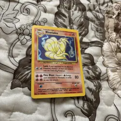 Ninetails 12/102 Holo Rare Base Set Unlimited Pokemon 1999 WOTC Vintage Card - Image 1