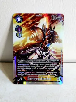 ShineGreymon: Burst Mode BT13-020 Versus Royal Knights Digimon Card - Image 1
