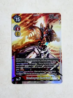 ShineGreymon: Burst Mode BT13-020 Versus Royal Knights Digimon Card - Image 2