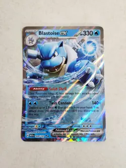 Blastoise ex 009/165 Scarlet & Violet 151 (Double Rare Holo) Pokemon Card. - Image 2