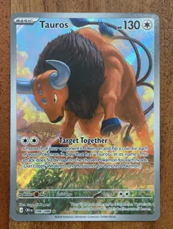 Pokemon TCG Tauros 096/086 Chaos Rising Illustration Rare NM Card - Image 1