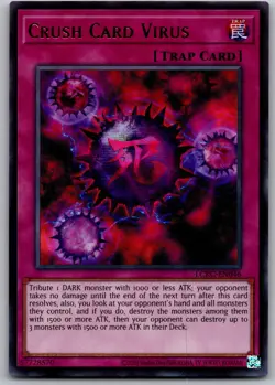 Crush Card Virus (Version 2) Ultra Rare Legendary Collection Kaiba LCKC-EN046 NM - Image 1
