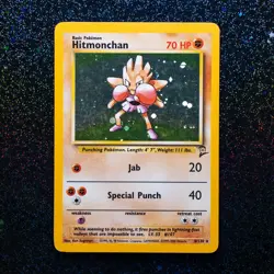 Hitmonchan 8/130 Holo Base Set 2 - Pokemon Card WOTC LP - Image 1