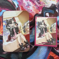 Pokemon TCG Chinese Trainer Storage Tin Marnie With Card Sleeves US Seller - Image 1