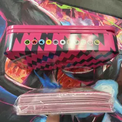 Pokemon TCG Chinese Trainer Storage Tin Marnie With Card Sleeves US Seller - Image 5