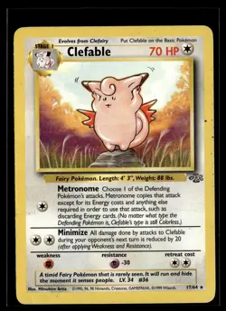 Clefable 17/64 Jungle Rare Pokemon - Image 1