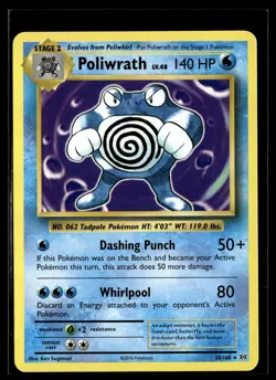 Poliwrath 25/108 Evolutions Rare Non Holo Pokemon - Image 1