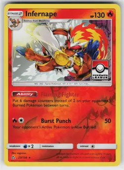 Infernape (Pokemon League) 23/156 Holo P Cards MP Pokemon - Image 1