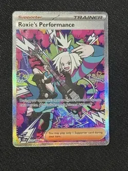 2026 Pokemon Chaos Rising Roxie's Performance 121/86 SIR Rare New - Image 1
