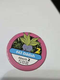 Pokemon Master Trainer Board Game 1999 Replacement Piece #43 Oddish - Image 1