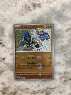 Sawk (Master Ball Pattern) SV: White Flare 049/086 Uncommon NM Pokemon - Image 1