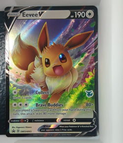 Eevee V SWSH065 SWSH: Sword & Shield Promo Holo 190 HP Basic Pokemon TCG - Image 1