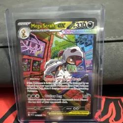 Pokemon Ascended Heroes Mega Scrafty Ex SIR #285 NM - Image 1